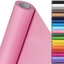 SMART&CASUAL SMART&CASUAL 15" x 450" (37.5') Kraft Paper Roll for Art Craft Supplies Gift Wrapping Moving Packing Kids Painting Drawing Paint Easel Poster Chart Paper (Light Pink, 15"W x 450"L (37.5'))