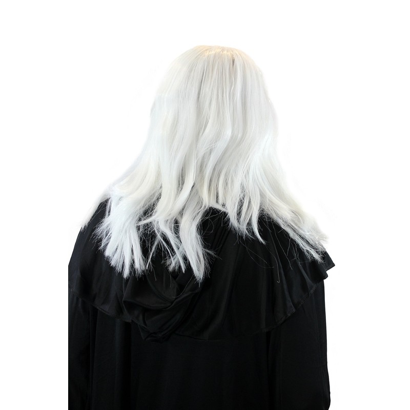 Party/Fancy Dress/Halloween LONG Beard & WIG set WHITE WIZARD SORCERER