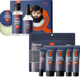Mens Face Care Kit, Beard Care Kit, Mens Skincare Gift Set (Mens Face & Beard Care Kit, count, 8)