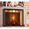 Fire Beauty Fireplace Screen, Wrought Iron Mesh, Baby Safe Spark
