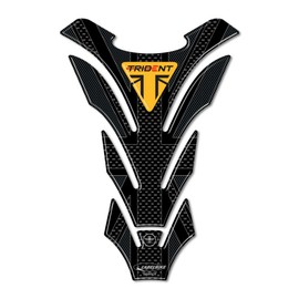 labelbike - 3D Sticker Motorcycle Tank Pad Protection and Decoration Made of Resin Compatible with Triumph Trident 660 Union Jack 2021-2026 - Colour Yellow