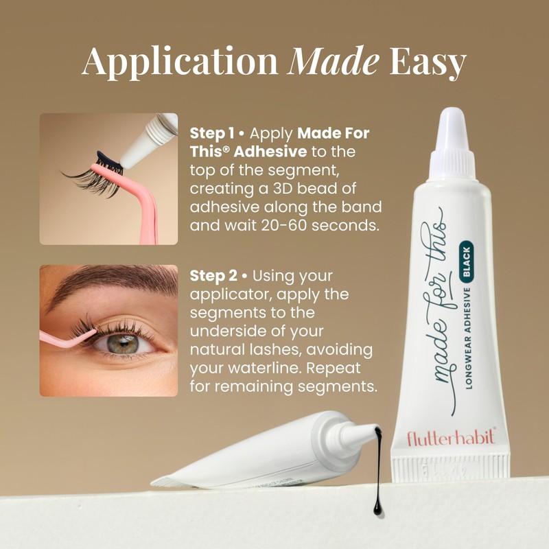 FlutterHabit Made for This Adhesive Clear for Eyelash Extensions -