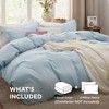 Bedsure Bedsure Sky Blue Duvet Cover King Size - 3