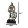 Medieval Swordsman Roccoco Italian Knight Figurine 8" Suit of Armor