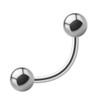 Treuheld® 1.2 mm Piercing Banana Steel | Silver | 38