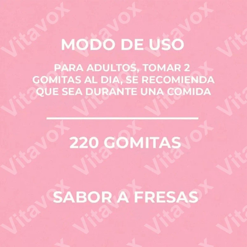 Vitavo Gominolas Con Biotina Sabor Fresa - 160 Unidades -