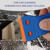 Cheeroyal Plastic Scraper 1pc Razor Blade Scrapers with 50 Pieces