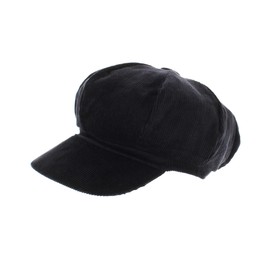Zac's Alter Ego Corduroy Flat Cap/Baker Boy Hat - Selection of Colours Black