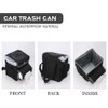 upra Car Trash Can with Lid,Bag Hanging Storage Pockets,Adjustable Tissue