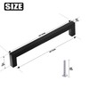 MEEQIAO, Pack of 10 Furniture Handles, Black Fashion Stainless Steel