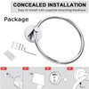 Towel Holder, Stainless Steel Bathroom Towel Ring, Wall Mounted Hanging