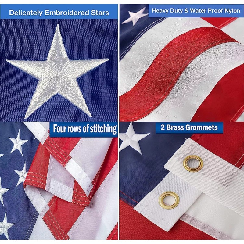QLASH American Flag US American Flag 100% Made in USA