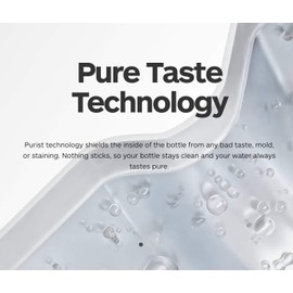 Spurcycle - "Relish Your Ride" Water Bottle|22 Ounces. Purist Water Bottle with MoFLo Cap, Resists Stains & Tastes Better. Flexible Bicycle Bottle. Don't Forget to Hydrate.