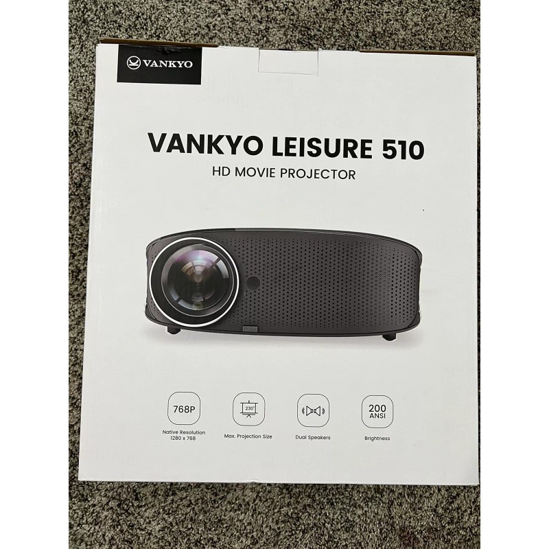 Vankyo - Leisure 510 HD 720P Projector - BLACK