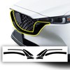 BOGAR TECH DESIGNS Front Chrome Delete Vinyl Film Replacement Compatible