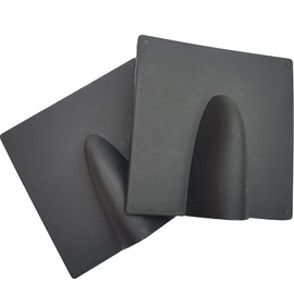 1STec 2 x Black External Brick Buster Plates Drill Damage Weather Shield Cover for Cable Pipe Hose Hole Tidy fits Coaxial TV Alarm/Telephone Wire RG59 Coax CCTV Low Voltage Garden Lights Power Leads