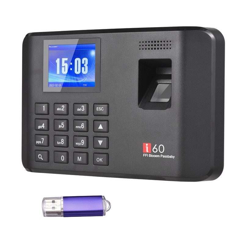 Intelligent Biometric Fingerprint Password Attendance Machine Time Clock Employee Checking-in