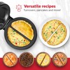 Holstein Housewares Stainless Steel 2 Section Omelet & Frittata Maker,