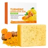 Soleneva Lemon Kurkuma Seife für Gesicht & Körper, Turmeric Soap