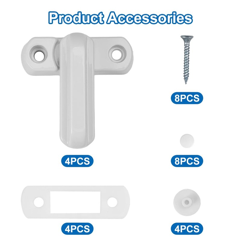 Pack of 4 Window Lock, Window Lock, Burglary Protection, Security