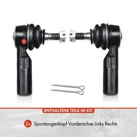 Frankberg 2 x Tie Rod End Front Left Right Compatible with Camry V2 Carina II T15 C.o.r.o.l.l.a E10 E11 E8 E9 RAV 4 I A1 Yaris P1 Replace# 45046-29305