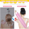 4 Pack Exfoliating Washcloth Back Scrubber Set, 2 Exfoliating Body