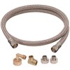 Brasscraft B1U-72DW612 D SPEEDI PLUMB BRAIDED UNIVERSAL DISHWASHER CONNECTOR KIT,