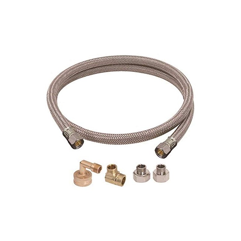 Brasscraft B1U-72DW612 D SPEEDI PLUMB BRAIDED UNIVERSAL DISHWASHER CONNECTOR KIT,