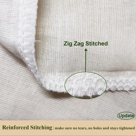 8 Pack Nut Milk Bags Large - Bojuzhi Updated Cotton Cheesecloth Bags for Straining, Nut Bags Strainer for Almond Milk Yogurt Juice Tea