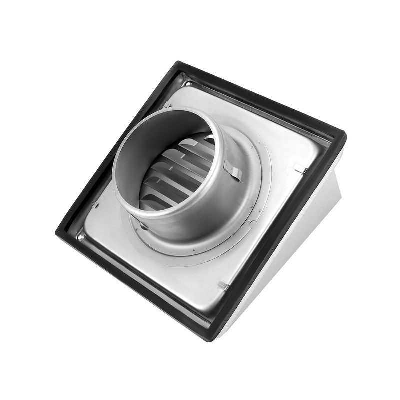 QWORK® Cowled External Air Vent Cover 100mm 4 Inch 304