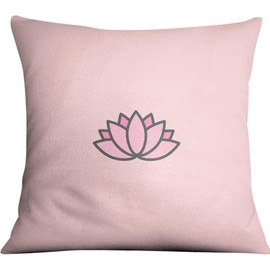 Bona Basics, Decorative Cushion Cover Home Decor for Sofa Cafeteria Size 60 x 60 cm Light Pink