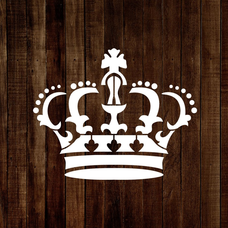MAGJUCHE Crown Stencil 6 Inches, Reusable King Stencil for Painting