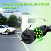 WOLFWILL 7-Way Trailer Plug Cover, 7-Pin Trailer Plug Protector Cap