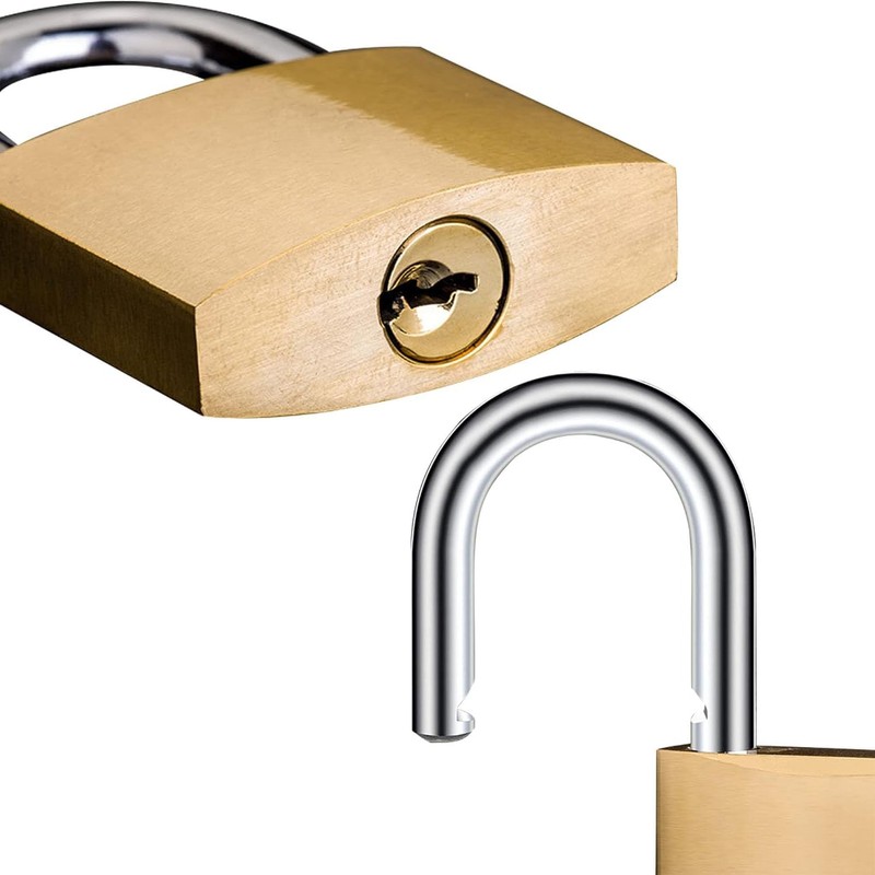2 Pack Padlock（3.2cm）, Small Padlock with Keys, Mini Padlock, Key