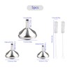 GroveEss Stainless Steel Kitchen Funnel Set,3 PCS Funnel and 2
