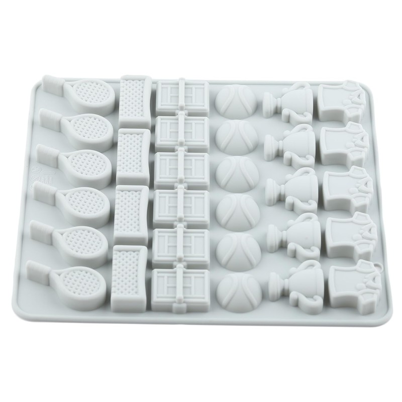 32 Cavity Tennis Sports Silicone Candy Molds Trophy Cup Ball