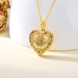 SOULMEET Cremation Jewelry for Ashes, Sterling Silver Urn Necklace for Ashes Women Men, Cherish Memories Jewelry to Keep Someone Near to You, Metal, Cubic Zirconia