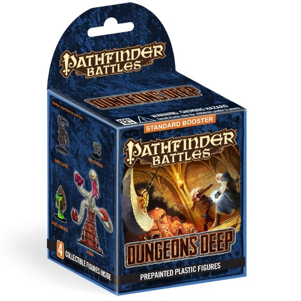 WizKids Pathfinder Battles - Dungeons Deep Booster Brick (8 Standard Boosters, 32 Painted Miniatures)