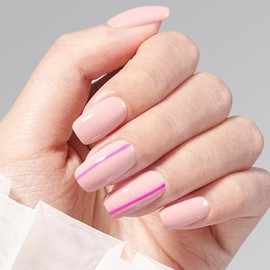 TOMICCA Hellrosa Nagellack, 15ml Glänzend Schnelltrocknender Langanhaltender, Abziehbar auf Wasserbasis Nagellack für DIY Nail Art Maniküre