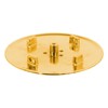 SPARES2GO 110mm Luxury Plug Cover for Shower Trap with 90mm