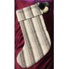 Hearth And Hand With Magnolia Christmas Black Cream Striped Stocking
