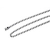SINLEO Titanium Stainless Steel Small Beads Ball Chain Necklace for