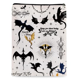 Romantasy Dark Academia Dragons Book Sleeve, Fantasy Novel Reader Gift, Bookish Gifts, Book Inspired Gift, Paperback Book Protector Book Cover Dragons Lovers Book Gifts (Dragons Book Sleeve-1106)