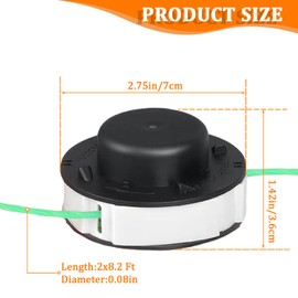 HUAREW C2-2 Ersatzspule für Stihl FSA 56, Weed Eater String für Stihl AutoCut 2-2 Mähkopf, 4008 710 4302, 3 Stück