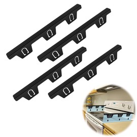 KSWLOR 4PCS Stove Top Gap Cover, Stove Gap Covers Stainless Steel, Retractable Stainless Steel Stove Counter Gap Filler, Kitchen Stove Side Gap Guards, Counter Oven Gap Space Cover