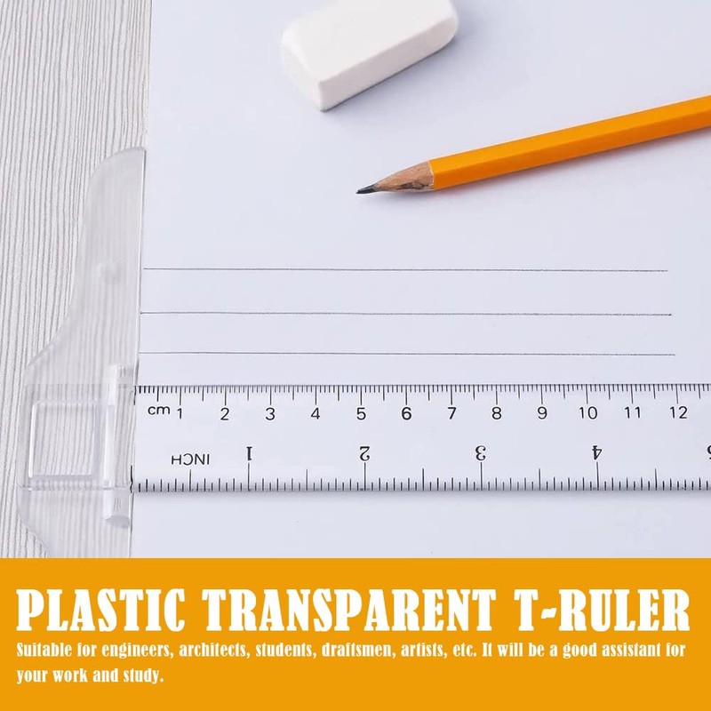 12 inch/ 30 cm T Shape Ruler Double Side Scale