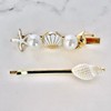 Campanula 327 Hair Clip & Hairpin Set, Marine, White, Storage