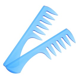 Beavorty 2pcs Wide Tooth Hair Detangler Comb for Men Styling Brush for Thick Curly Hair