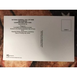 Vladimir Guerrero Postcard- Baseball Hall of Fame Induction Plaque - Photo Expos