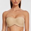 MELENECA Women's Strapless Bra for Large Bust Minimizer Unlined Bandeau